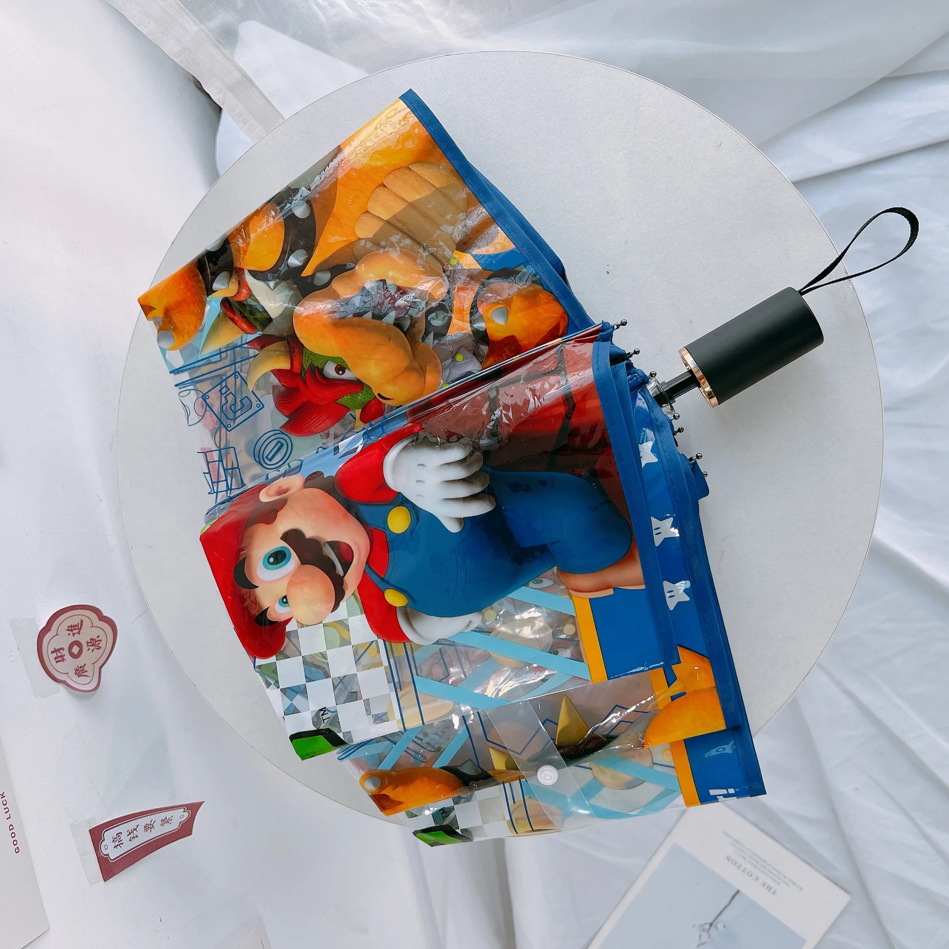 Аниме Super Mario Bros ручной автоматический зонт мультфильм прозрачный складной портативный ветрозащитный солнцезащитный козырек подарки на день рождения
Аниме Super Mario Bros ручной автоматический зонт мультфильм прозрачный складной портативный ветрозащитный солнцезащитный козырек подарки на день рождения