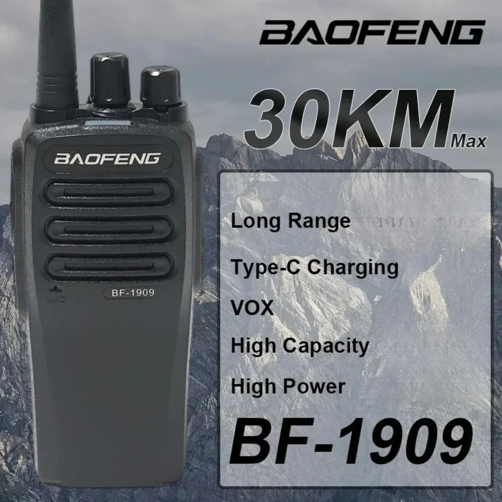 BaoFeng BF-1909 Мощная рация 30 км Двусторонняя радиосвязь дальнего действия Тип C Зарядка VOX Качество звука Чистое обновление BF-888S
BaoFeng BF-1909 Мощная рация 30 км Двусторонняя радиосвязь дальнего действия Тип C Зарядка VOX Качество звука Чистое обновление BF-888S