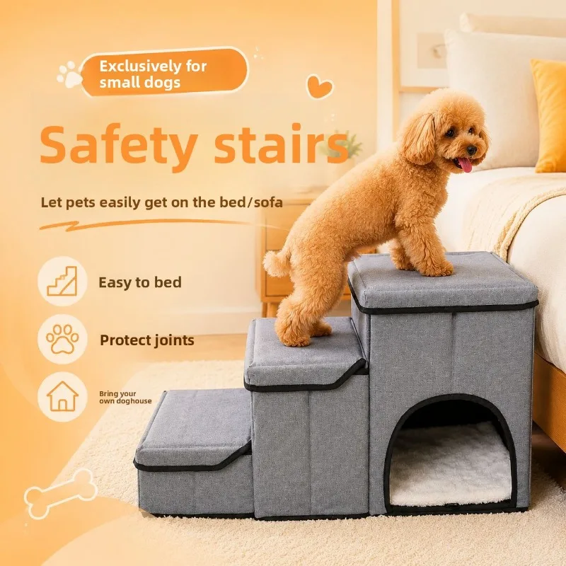 Pet Stairs Stock Portable Pet Ladder Bed Multifunction Ramp Dog Steps Cat Bed Pet Bed Stairs Dogs Climbing Stairs Pet Steps
Pet Stairs Stock Portable Pet Ladder Bed Multifunction Ramp Dog Steps Cat Bed Pet Bed Stairs Dogs Climbing Stairs Pet Steps