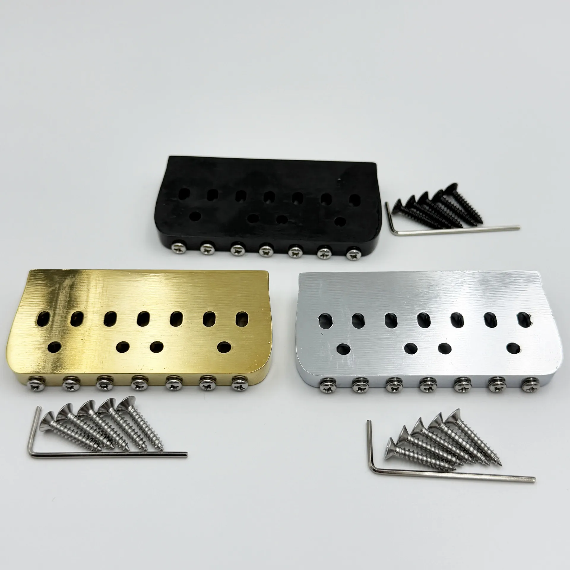 Premium 7-String Guitar Fixed Bridge U-Shaped Intonation Saddles Bent Edge Tailpiece Curved Base Electric Guitar Hardtail Bridge
Premium 7-String Guitar Fixed Bridge U-Shaped Intonation Saddles Bent Edge Tailpiece Curved Base Electric Guitar Hardtail Bridge