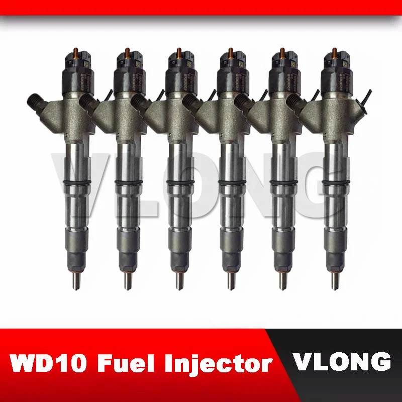 6PCS Common Rail Injector For DELONG Truck Weichai WD10 WP10 Diesel Fuel Injector 612600080618 0445120 170 0445120224 0445120170
6PCS Common Rail Injector For DELONG Truck Weichai WD10 WP10 Diesel Fuel Injector 612600080618 0445120 170 0445120224 0445120170