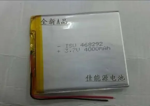 Новый полимерный аккумулятор 3,7 В 468292 4000 мАч Aino Tablet Встроенная аккумуляторная литий-ионная аккумуляторная батарея Хорошо
Новый полимерный аккумулятор 3,7 В 468292 4000 мАч Aino Tablet Встроенная аккумуляторная литий-ионная аккумуляторная батарея Хорошо