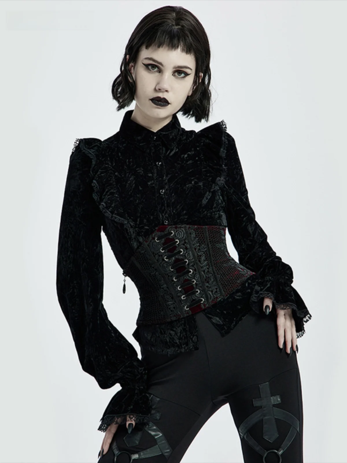 Gothic Revival Elegant Waist Seal High-End Black Slimming Waist Belt Women's Body Shaping Clothing PUNK RAVE WS-426YDF
Gothic Revival Elegant Waist Seal High-End Black Slimming Waist Belt Women's Body Shaping Clothing PUNK RAVE WS-426YDF