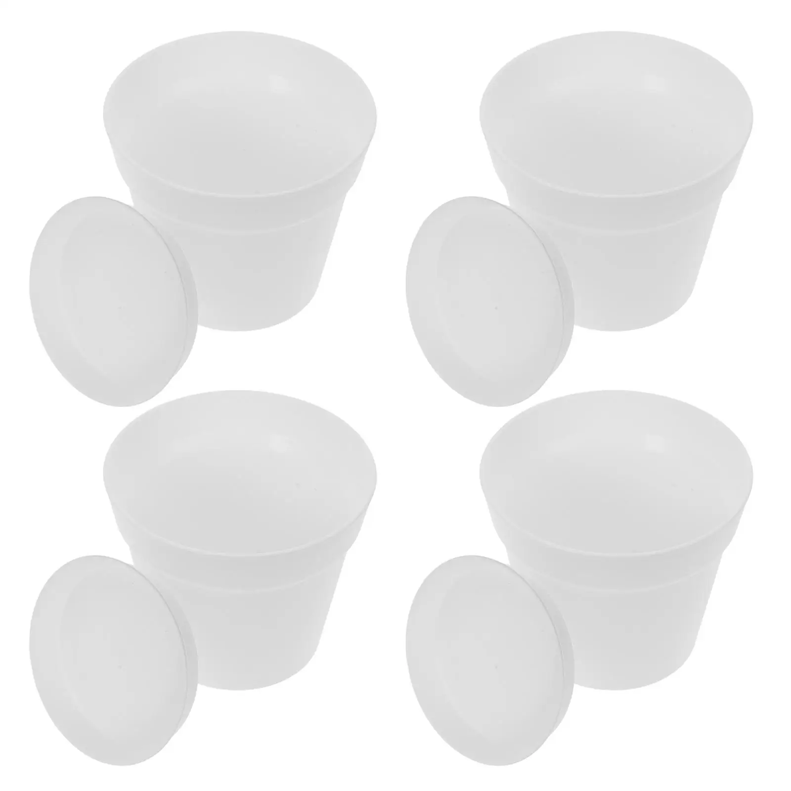 4 Pcs Plastic Decorative Plant Pots Large Diameter Drainage Hole Tray White Small Succulent Cactus Nursery Flower Containers
4 Pcs Plastic Decorative Plant Pots Large Diameter Drainage Hole Tray White Small Succulent Cactus Nursery Flower Containers