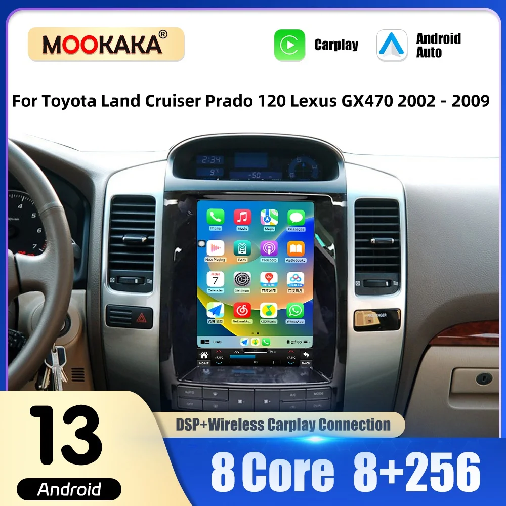 Car Radio For Toyota Land Cruiser Prado 120 Lexus GX470 2002 - 2009 Multimedia Player Wireless Carplay Android Auto Autoradio
Car Radio For Toyota Land Cruiser Prado 120 Lexus GX470 2002 - 2009 Multimedia Player Wireless Carplay Android Auto Autoradio