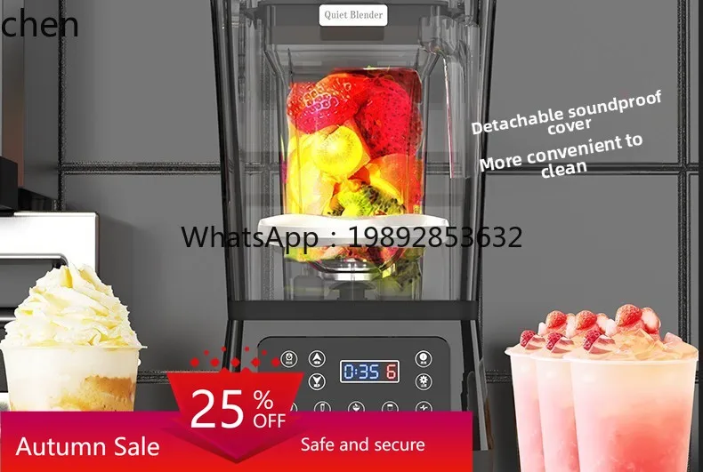 Commercial with cover sound insulation crushed ice breaker milk tea shop tea extractor milkshake milk cover smoothie
Commercial with cover sound insulation crushed ice breaker milk tea shop tea extractor milkshake milk cover smoothie