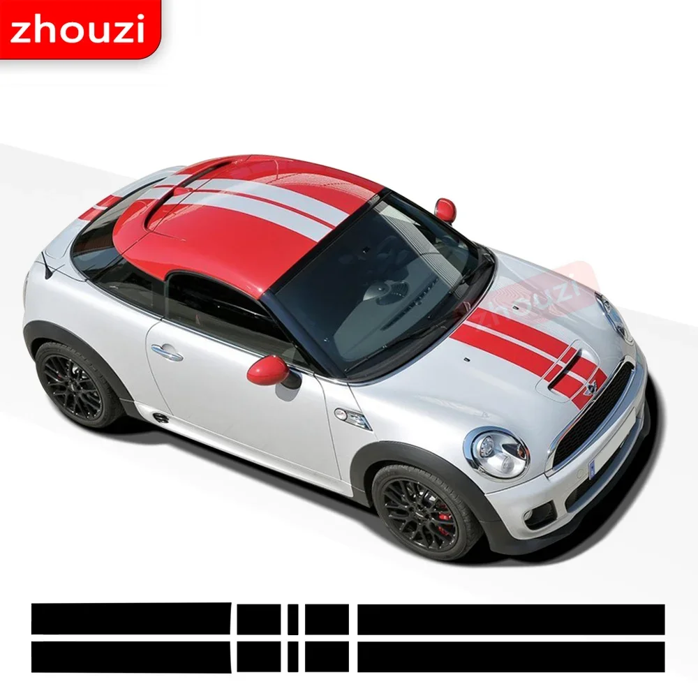 Car Hood Bonnet Stripes Sticker Engine Cover Roof Trunk Decal For MINI Cooper Coupe R58 Cabrio R57 Roadster R59 JCW Accessories 
Car Hood Bonnet Stripes Sticker Engine Cover Roof Trunk Decal For MINI Cooper Coupe R58 Cabrio R57 Roadster R59 JCW Accessories