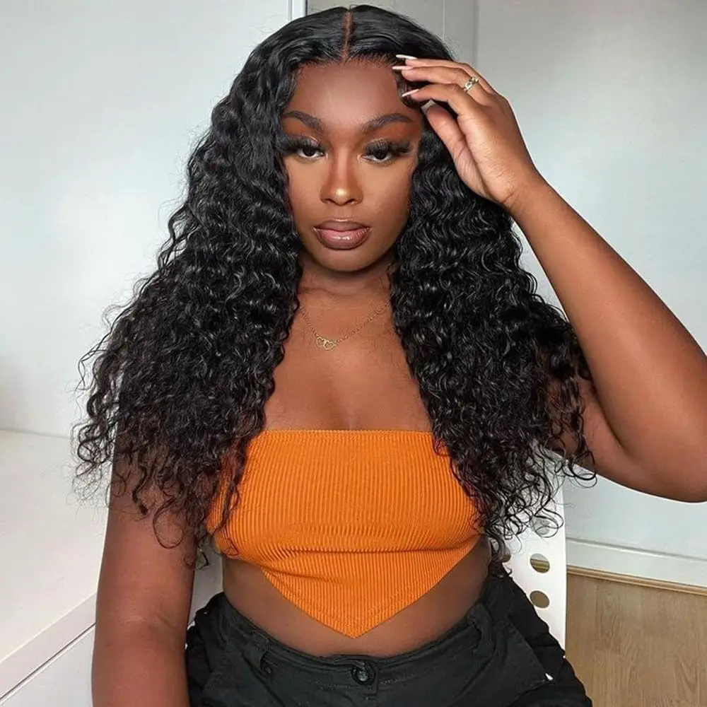 Curly Glueless Wigs Human Hair For Women Water Wave Human Hair Wig 4x4 Lace Wigs Pre Cut Transparent Lace Beginner Frienly
Curly Glueless Wigs Human Hair For Women Water Wave Human Hair Wig 4x4 Lace Wigs Pre Cut Transparent Lace Beginner Frienly