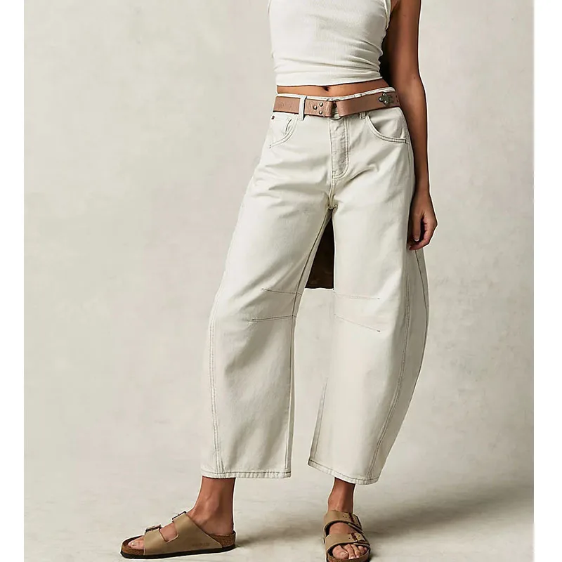 Women Casual Summer Loose Straight Washed Trendy Drapey Jeans
Women Casual Summer Loose Straight Washed Trendy Drapey Jeans