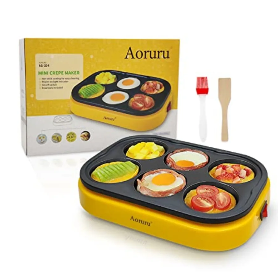 Pancakes Maker Nonstick Electric Egg Frying Pan for Mini Crepe Fried Egg
Pancakes Maker Nonstick Electric Egg Frying Pan for Mini Crepe Fried Egg