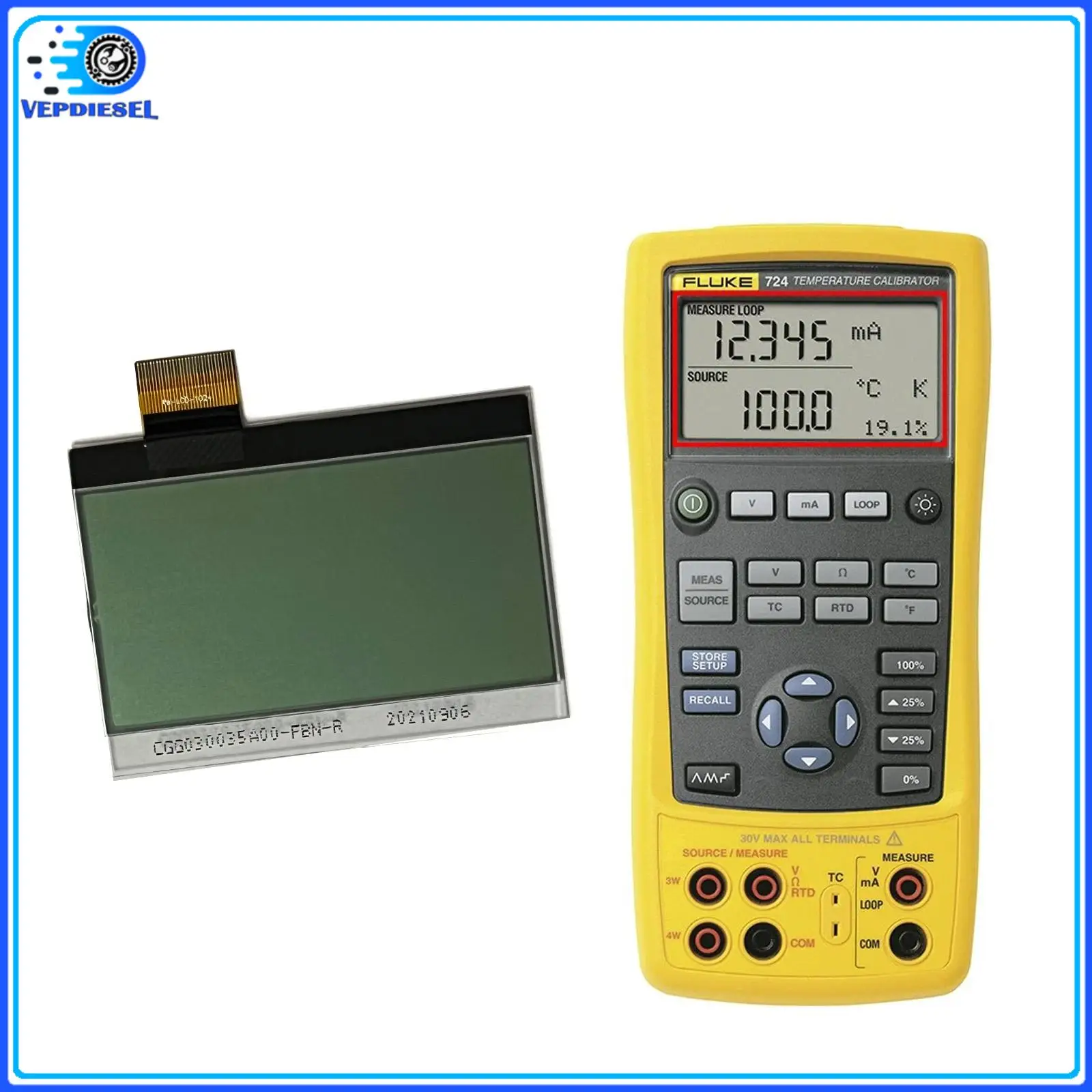 1pc LCD Display CGG030035A00-FBN-R For after 2017 LCD FLUKE 724 725 726 Digital Multimeter Replacement and Maintenance Auto Part
1pc LCD Display CGG030035A00-FBN-R For after 2017 LCD FLUKE 724 725 726 Digital Multimeter Replacement and Maintenance Auto Part