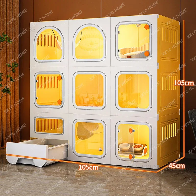 Nordic Simple Cat Cages Home House Light Luxury Indoor Super Large Free Space Cage Litter Box Integrated Villa
Nordic Simple Cat Cages Home House Light Luxury Indoor Super Large Free Space Cage Litter Box Integrated Villa