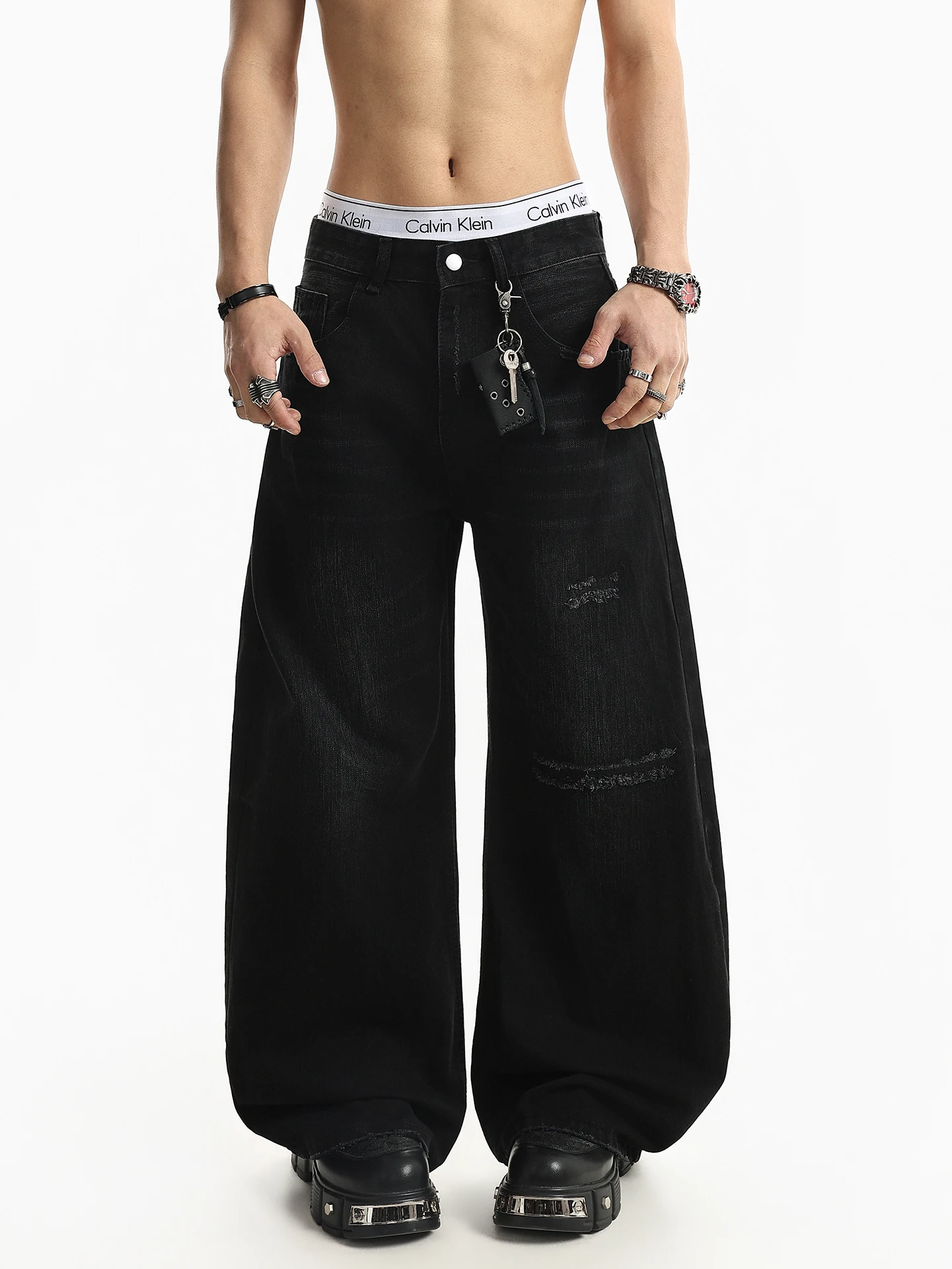 Washed Denim Wide Leg Floor-Length Jeans Men's Summer Casual High Waist Straight Tube Loose Fit American High Street Style
Washed Denim Wide Leg Floor-Length Jeans Men's Summer Casual High Waist Straight Tube Loose Fit American High Street Style