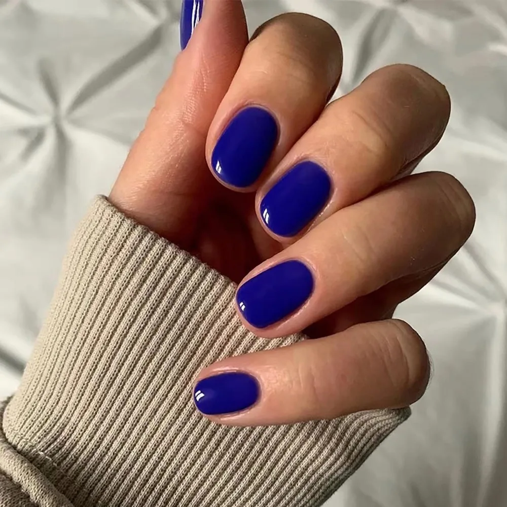 Royal Blue Short Square Press-on Nails for Women - 24 Pcs Acrylic Full Cover Glossy Nail Stickers
Royal Blue Short Square Press-on Nails for Women - 24 Pcs Acrylic Full Cover Glossy Nail Stickers