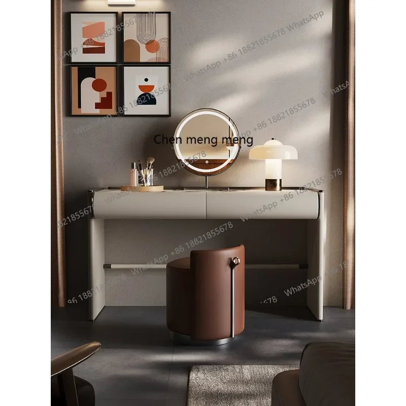 Italian minimalist bedroom dresser high-end master bedroom light luxury makeup table with mirror new model
Italian minimalist bedroom dresser high-end master bedroom light luxury makeup table with mirror new model