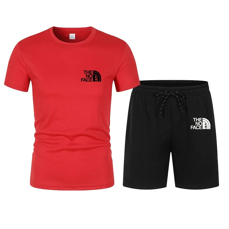 Summer Fashion Trend Casual Sports Two Piece Set Trendy Men Short Sleeve T Shirt Shorts Set Breathable Gym Fitness Tracksuit Out
Summer Fashion Trend Casual Sports Two Piece Set Trendy Men Short Sleeve T Shirt Shorts Set Breathable Gym Fitness Tracksuit Out