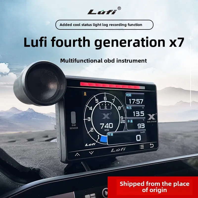 LUFI X7 4th Gen OBD Gauge Multi-Function Car Monitor for Coolant/Exhaust Temp & Turbo RPM with RGB LED Universal Diagnostic Tool
LUFI X7 4th Gen OBD Gauge Multi-Function Car Monitor for Coolant/Exhaust Temp & Turbo RPM with RGB LED Universal Diagnostic Tool