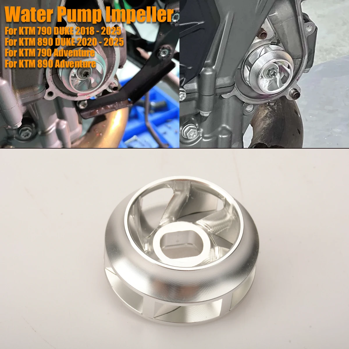 Motorcycle Parts CNC Water Pump Cooler Impeller Turbine For KTM 790 DUKE 2018 - 2025 890 DUKE 2020 - 2025 790 890 Adventure
Motorcycle Parts CNC Water Pump Cooler Impeller Turbine For KTM 790 DUKE 2018 - 2025 890 DUKE 2020 - 2025 790 890 Adventure