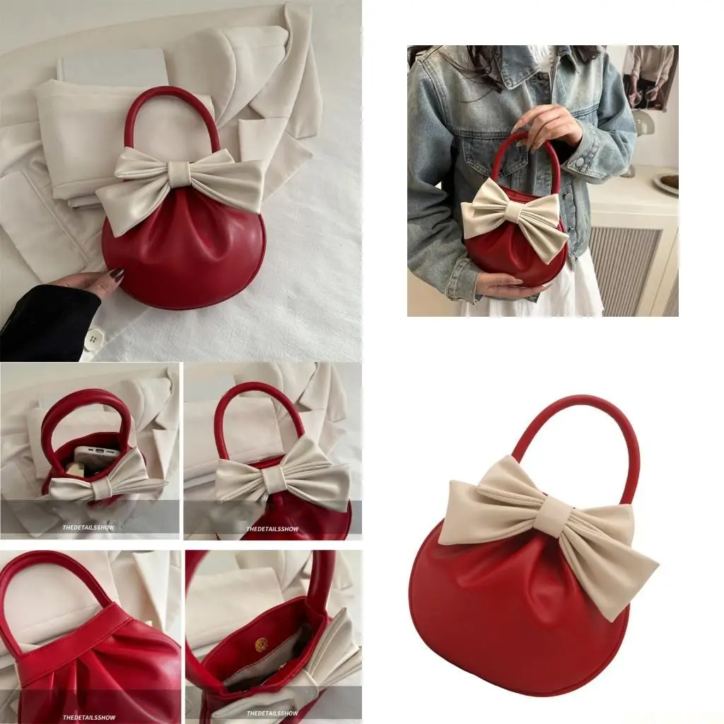 X90D Stylish Round Evening Bag Pleated Design PU Handbag Casual Top Handle Purse
X90D Stylish Round Evening Bag Pleated Design PU Handbag Casual Top Handle Purse