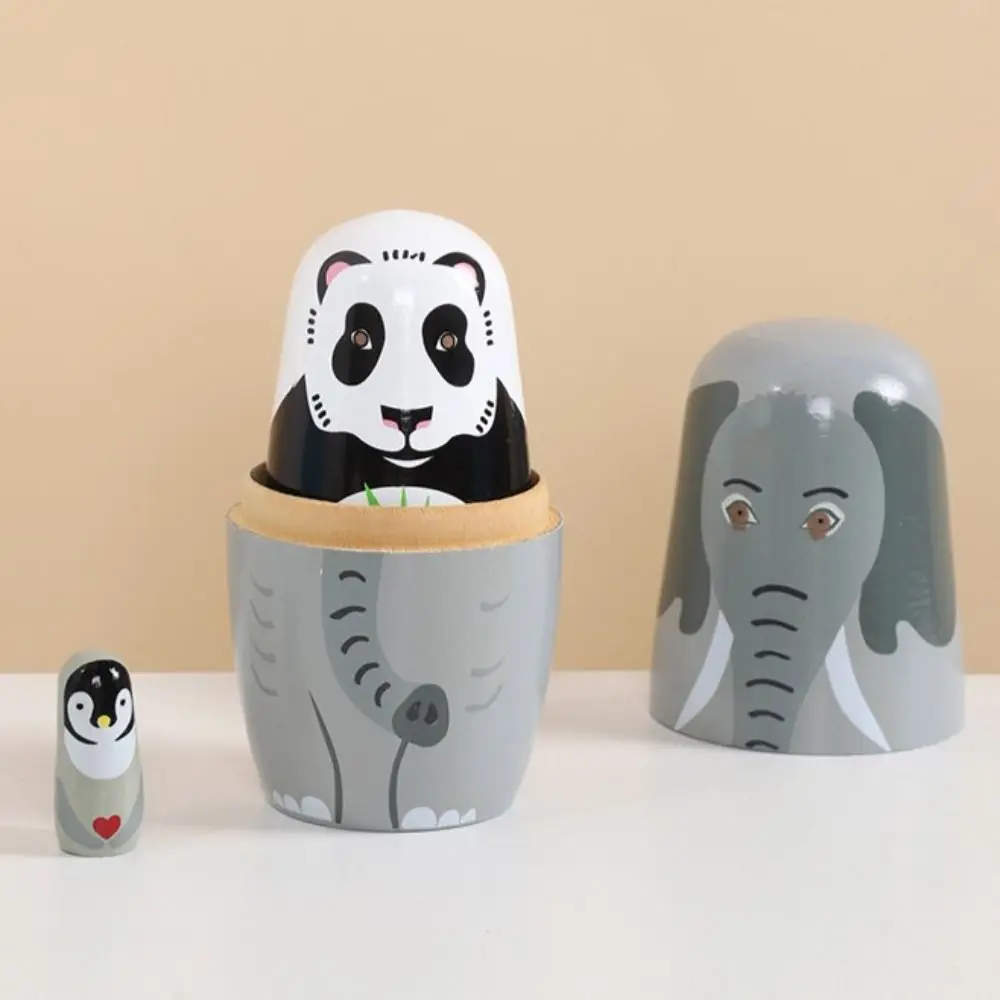 Handicrafts 5Pcs/Set Animal Matryoshka Wood Smooth Girls Russian Craft Safe Wooden Stacking Xmas
Handicrafts 5Pcs/Set Animal Matryoshka Wood Smooth Girls Russian Craft Safe Wooden Stacking Xmas