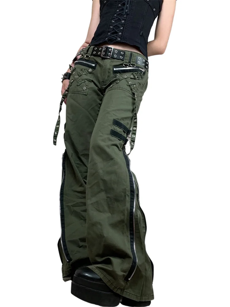 Y2K Women Harajuku Gothic Wide Leg Pants Low Rise Baggy Grunge Cargo Pants with Chain Zipper Trousers Streetwear 2022 Clothes
Y2K Women Harajuku Gothic Wide Leg Pants Low Rise Baggy Grunge Cargo Pants with Chain Zipper Trousers Streetwear 2022 Clothes