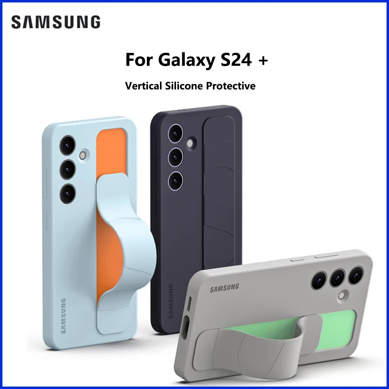Original Samsung Galaxy Official S24+ Standing Grip Case S24 Plus Vertical Silicone Protective Case EF-GS926
Original Samsung Galaxy Official S24+ Standing Grip Case S24 Plus Vertical Silicone Protective Case EF-GS926