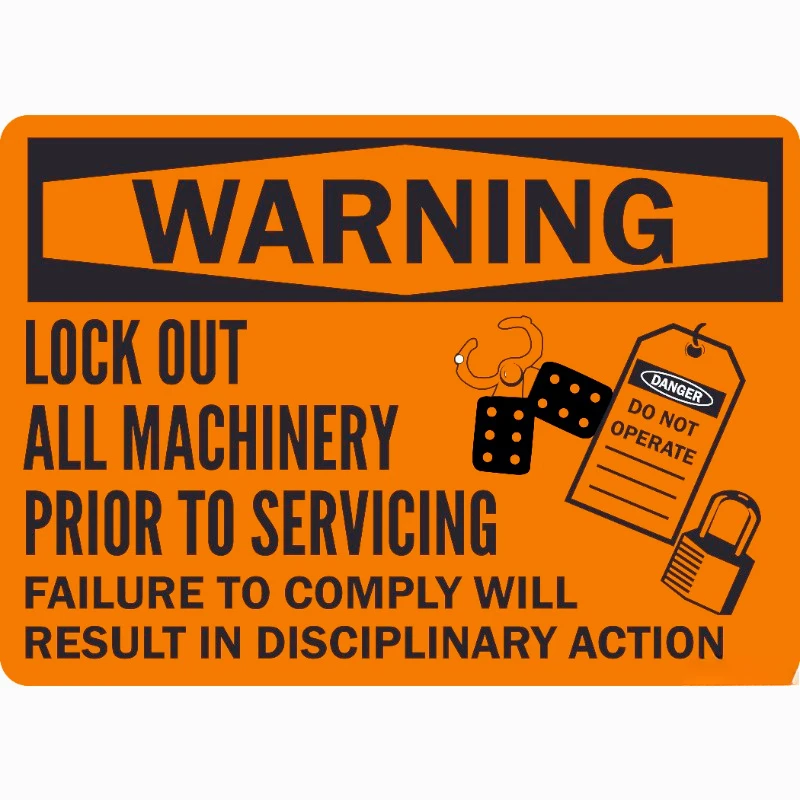 Car decoration decal sticker Warning Lock Out All Machinery Prior to Servicing Sign Vinyl Sticker 13cm PVC KK
Car decoration decal sticker Warning Lock Out All Machinery Prior to Servicing Sign Vinyl Sticker 13cm PVC KK