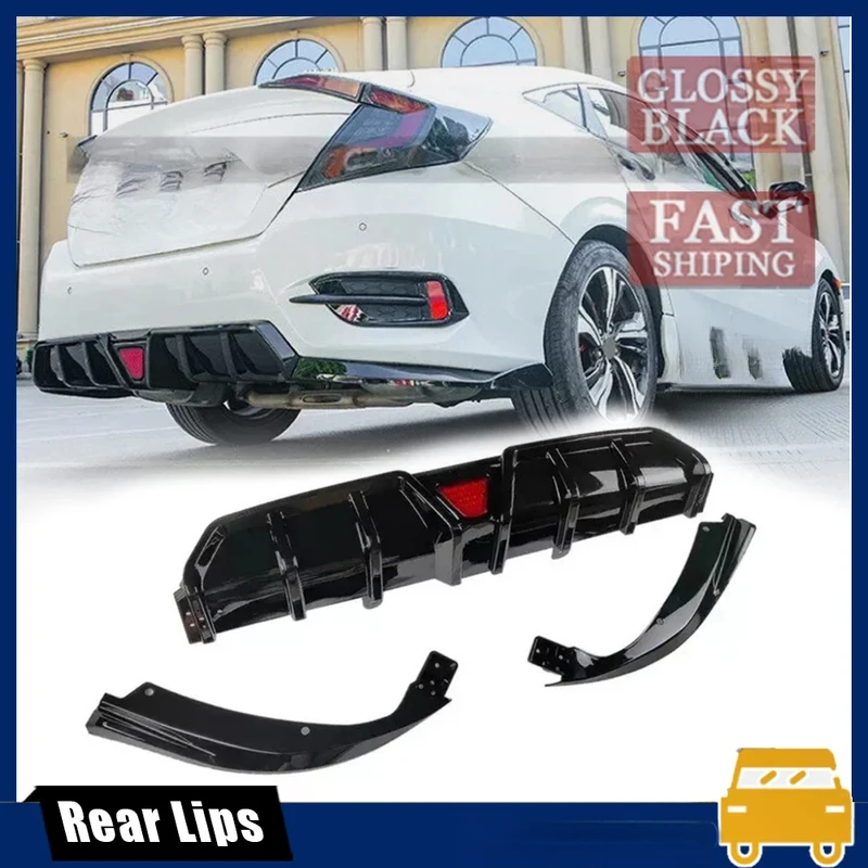 High Quality Sedan 2016-2020 Rear Bumper Lip Diffuser Spoiler With Brake Light Tuning Kit
High Quality Sedan 2016-2020 Rear Bumper Lip Diffuser Spoiler With Brake Light Tuning Kit