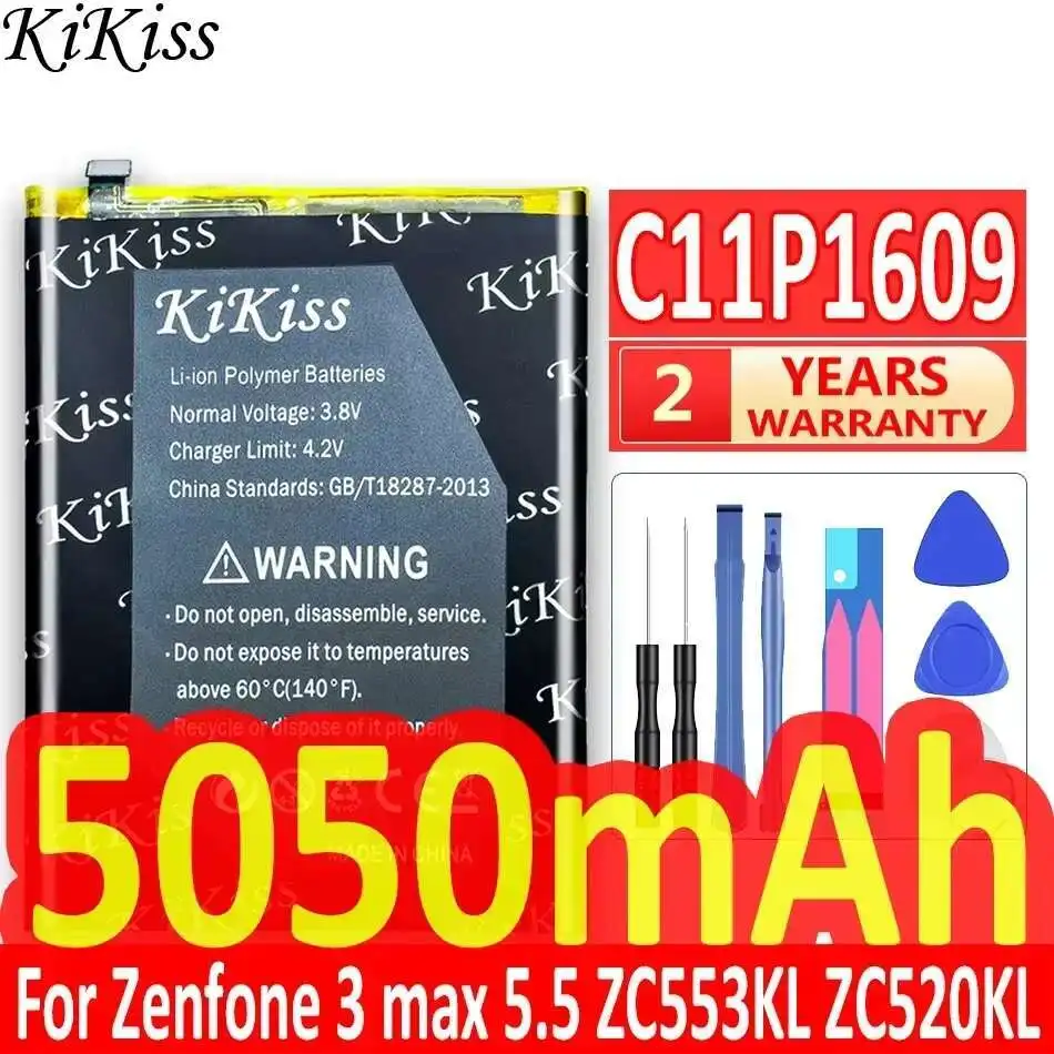 Аккумулятор KiKiss C11P1609 для ASUS Zenfone 3 Max 3max 5,5 дюйма ZC553KL X00DDA 5050 мАч
Аккумулятор KiKiss C11P1609 для ASUS Zenfone 3 Max 3max 5,5 дюйма ZC553KL X00DDA 5050 мАч
