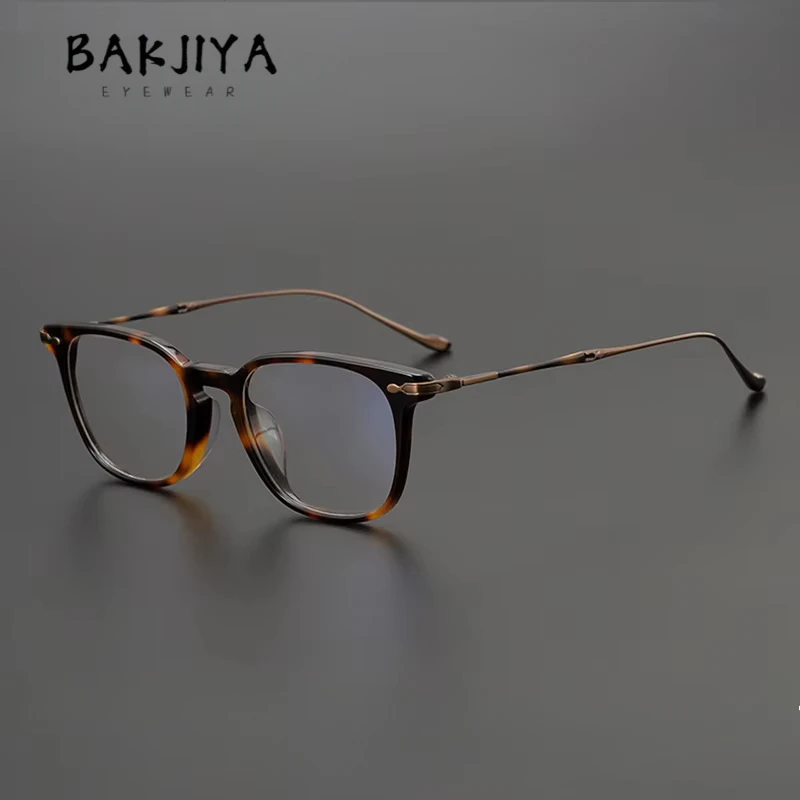Japanese Brand Pure Titanium Acetate Glasses Frame for Men Retro Square Prescription Eyeglasses Women Luxury Designer Eyewear
Japanese Brand Pure Titanium Acetate Glasses Frame for Men Retro Square Prescription Eyeglasses Women Luxury Designer Eyewear