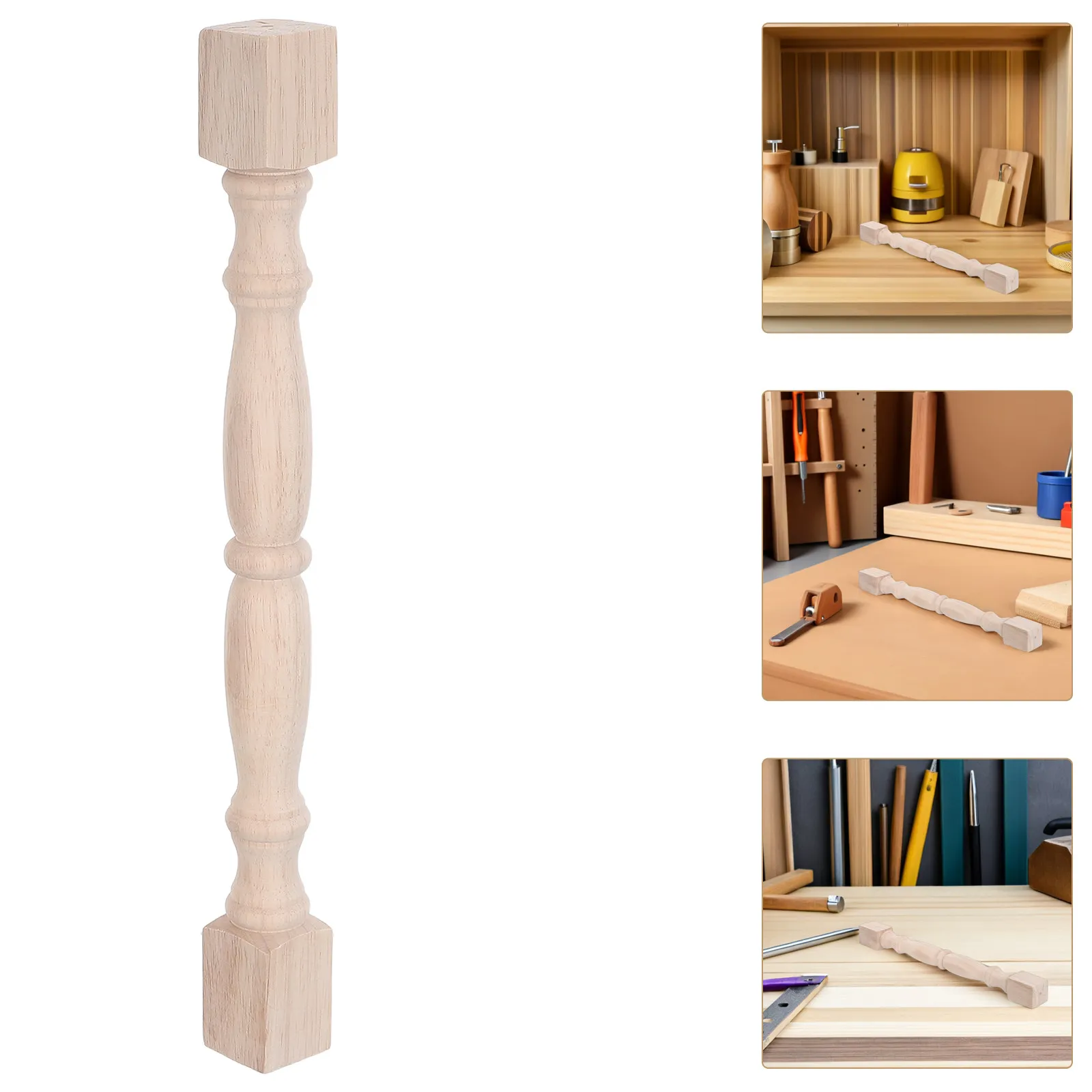 Wooden Baluster Spindle Hardwood 16 Roman Column Decorative Staircase Handrail Post Unpainted Wood Balusters for Indoor DIY
Wooden Baluster Spindle Hardwood 16 Roman Column Decorative Staircase Handrail Post Unpainted Wood Balusters for Indoor DIY