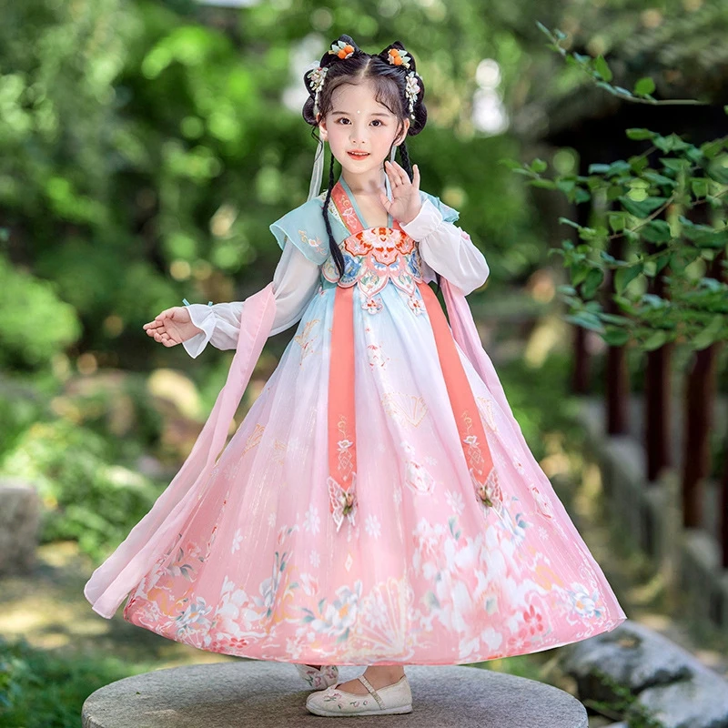 Girls Republic of China Princess Skirt Girls Summer Models Hanfu Ancient Style Super Fairy Children's Summer Chinese Style Skirt
Girls Republic of China Princess Skirt Girls Summer Models Hanfu Ancient Style Super Fairy Children's Summer Chinese Style Skirt