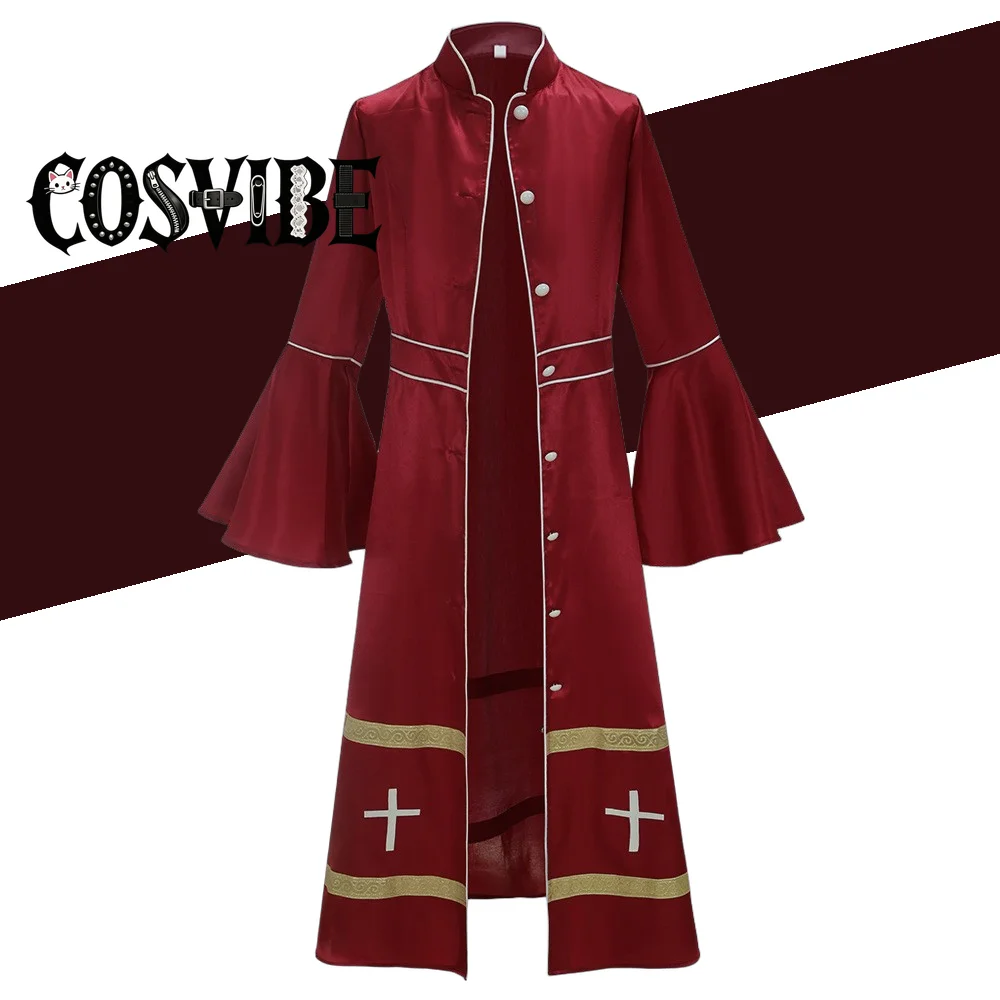 Medieval Clergy Priest Cosplay Costume - Roman Catholic Church Long Robe Stage Roleplay Halloween Party Set
Medieval Clergy Priest Cosplay Costume - Roman Catholic Church Long Robe Stage Roleplay Halloween Party Set