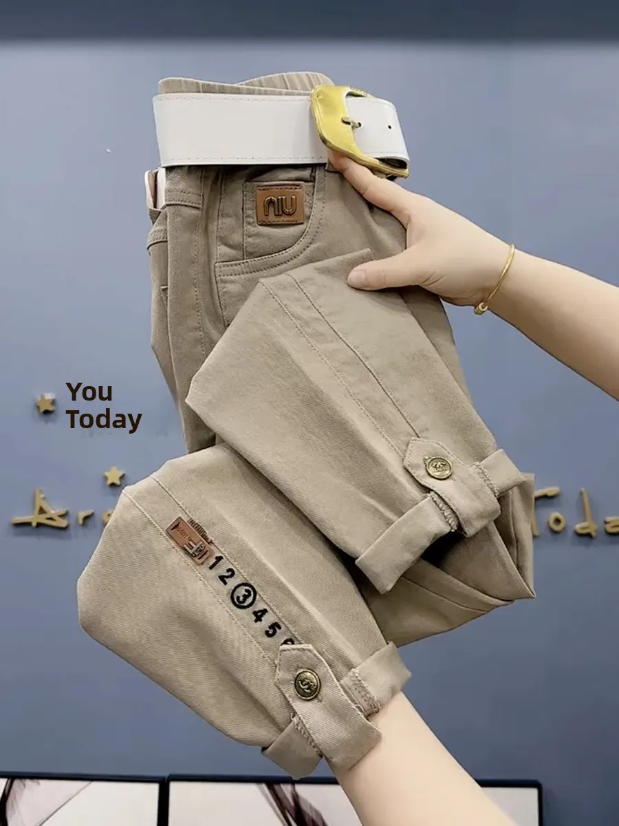 Spring 2024 Casual Cotton Denim Embroidered Waed Loose Harem Pants High Waist Asymmetric Korean Sle Nine Points Trousers
Spring 2024 Casual Cotton Denim Embroidered Waed Loose Harem Pants High Waist Asymmetric Korean Sle Nine Points Trousers