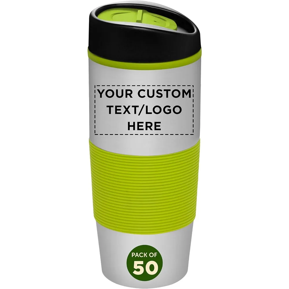 Color Grip Tumblers 16 oz. Set of 50, Personalized Bulk Pack - Perfect for Smoothies, Iced Coffee, Soda, Other Hot & Cold
Color Grip Tumblers 16 oz. Set of 50, Personalized Bulk Pack - Perfect for Smoothies, Iced Coffee, Soda, Other Hot & Cold