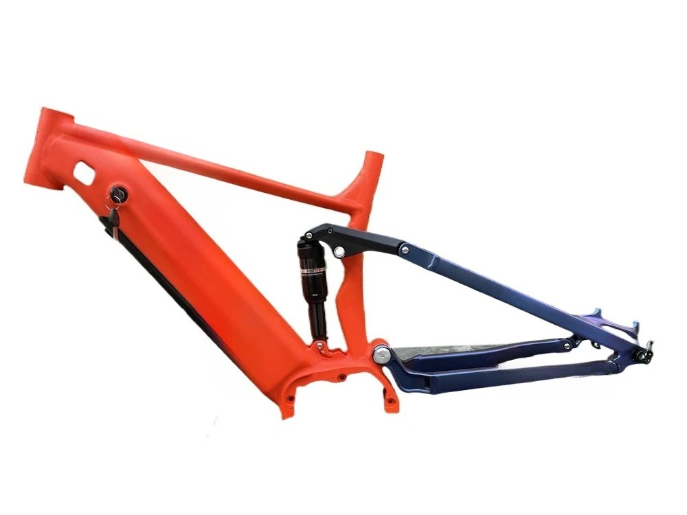 Soft tail frame, Bafang central motor 27.5-29 inch lithium electric mountain frame double shock absorption
Soft tail frame, Bafang central motor 27.5-29 inch lithium electric mountain frame double shock absorption