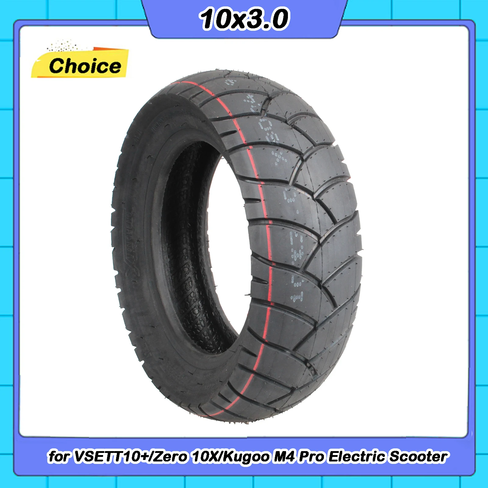 10x3.0 Tubeless Tire for VSETT10+/Zero 10X/Kugoo M4 Pro Electric Scooter 10 Inch 80/65-6 Thickened Vacuum Tyre Accessories
10x3.0 Tubeless Tire for VSETT10+/Zero 10X/Kugoo M4 Pro Electric Scooter 10 Inch 80/65-6 Thickened Vacuum Tyre Accessories