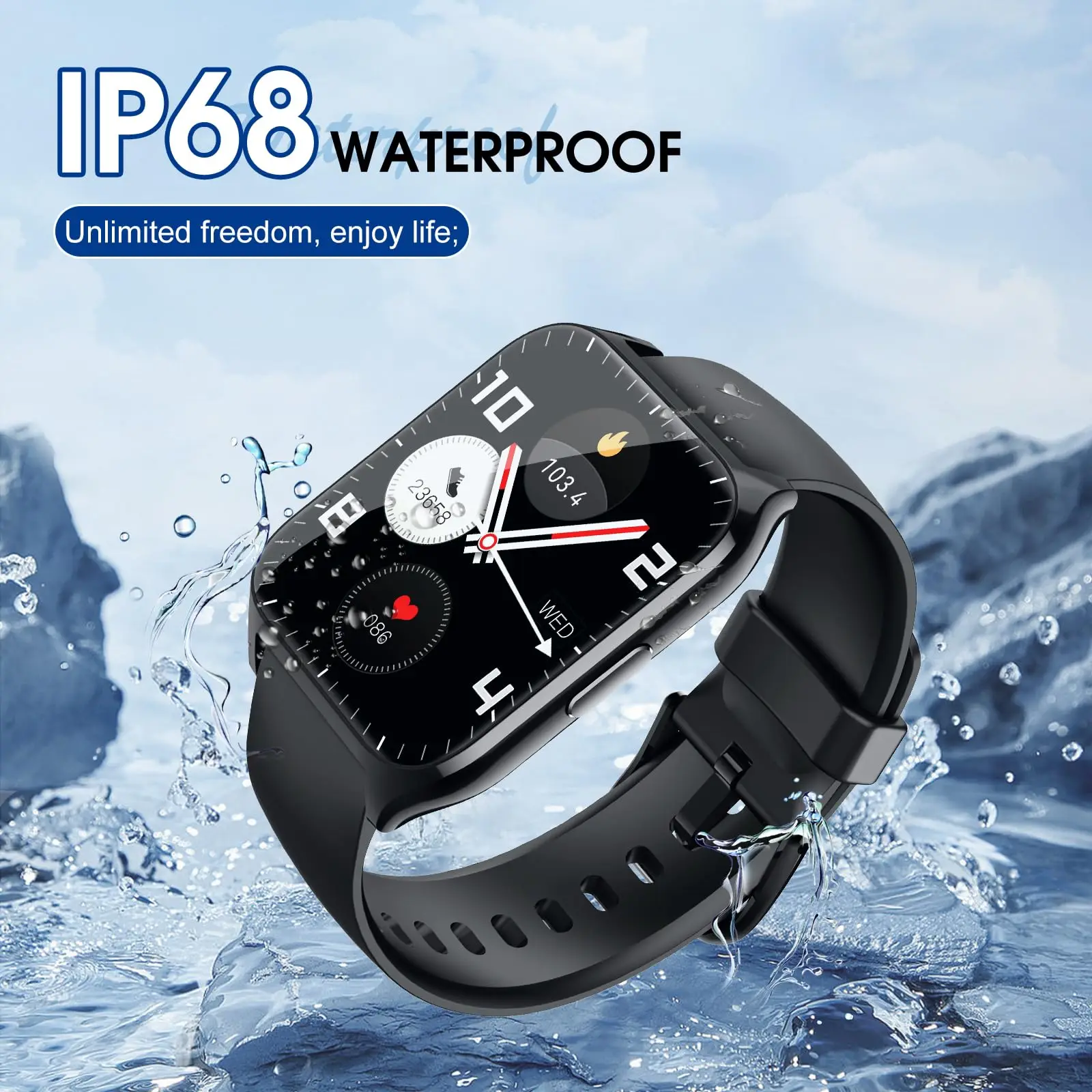 Новые смарт-часы 2026 года с HD-экраном 1,85 дюйма, Bluetooth-звонками, 100+ спортивными режимами, водонепроницаемостью IP68, мониторингом сердечного ритма и сна, для мужчин и женщин
Новые смарт-часы 2026 года с HD-экраном 1,85 дюйма, Bluetooth-звонками, 100+ спортивными режимами, водонепроницаемостью IP68, мониторингом сердечного ритма и сна, для мужчин и женщин