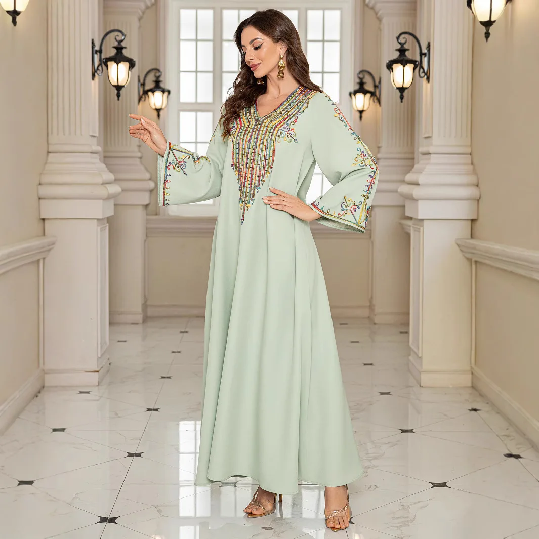 Sw054 Women's Summer Elegant Cord Embroidery Long Dress 2026 Muslim Long Dress Robe Abaya Ramadan Dubai Luxury Islam Elegant
Sw054 Women's Summer Elegant Cord Embroidery Long Dress 2026 Muslim Long Dress Robe Abaya Ramadan Dubai Luxury Islam Elegant