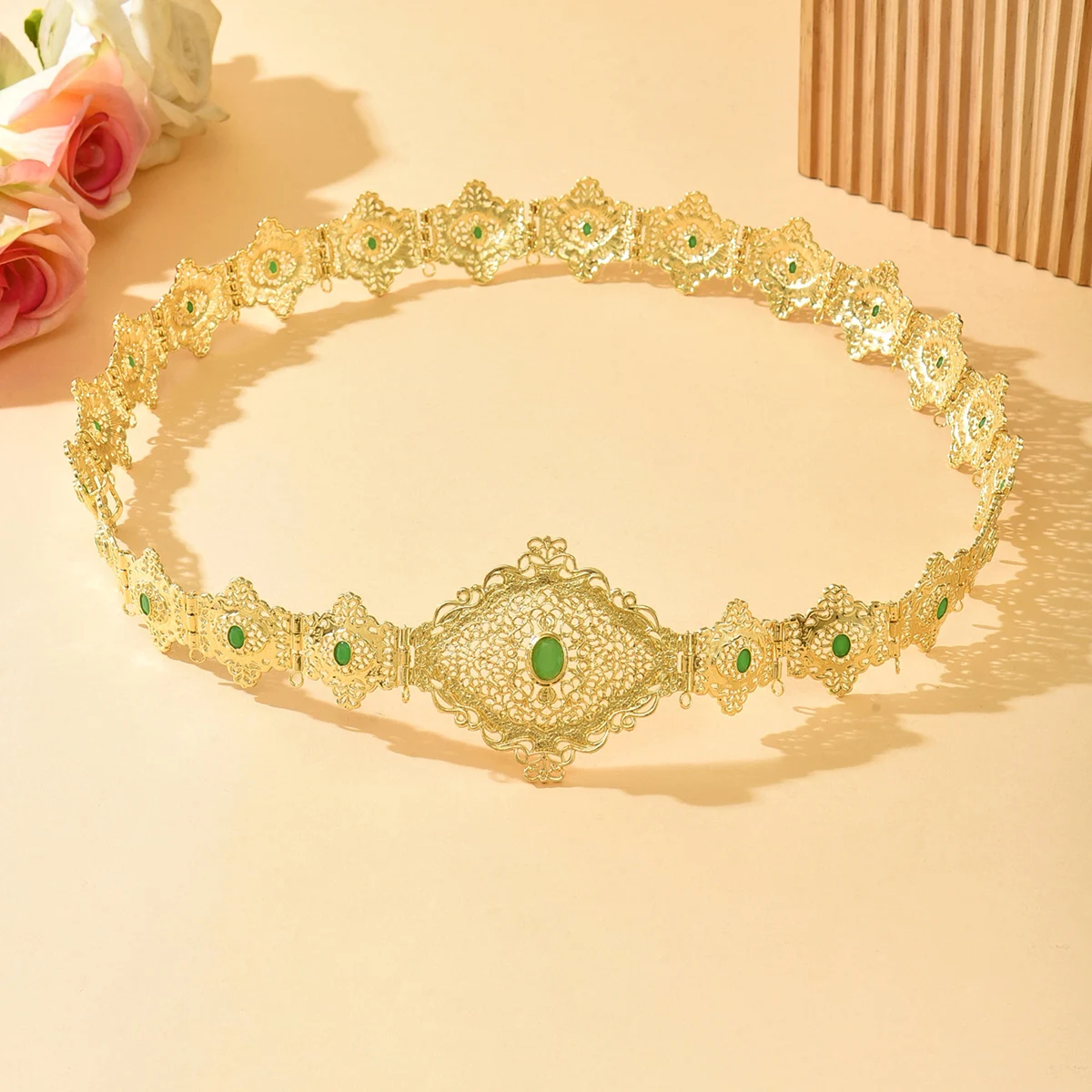 Fatima Algeria Women Bride Waist Chain Adjustable Length Moroccan Chic Wedding Gold Color Belt Metal Luxury
Fatima Algeria Women Bride Waist Chain Adjustable Length Moroccan Chic Wedding Gold Color Belt Metal Luxury