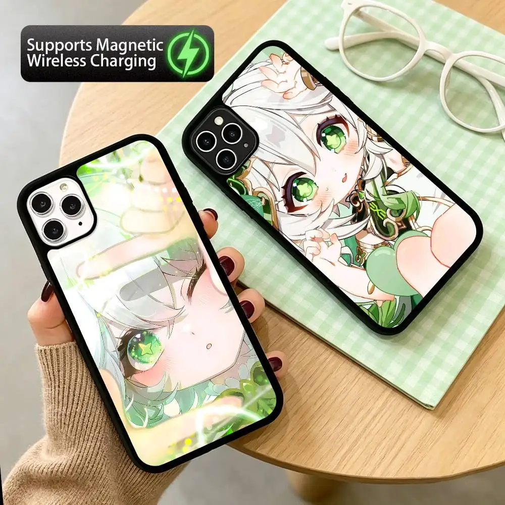 Cute n-Nahida Genshin Phone Case For iPhone17,16,15,14,13,12,11 Plus,Pro Compatible with magnetic wireless charging
Cute n-Nahida Genshin Phone Case For iPhone17,16,15,14,13,12,11 Plus,Pro Compatible with magnetic wireless charging