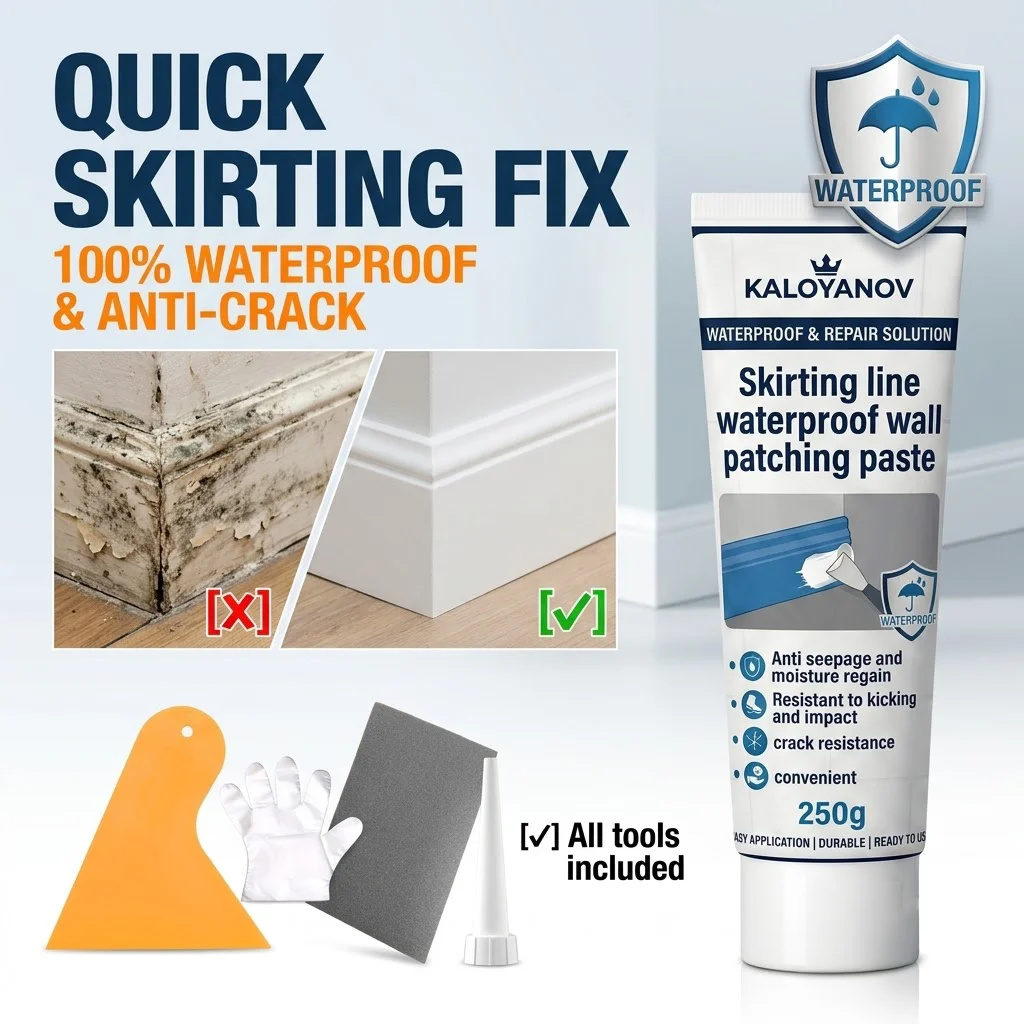 Waterproof Baseboard Repair Paste Wall Mending Cream Quick Drying Damage Fix Plaster Gap Filler Coating Moldproof Sealant
Waterproof Baseboard Repair Paste Wall Mending Cream Quick Drying Damage Fix Plaster Gap Filler Coating Moldproof Sealant