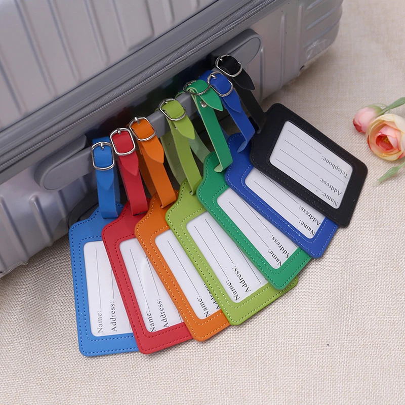 Portable Suitcase Letter Straps Travel Identifier PU Leather Checked Boarding Label ID Fashion Address Baggage Luggage Tag
Portable Suitcase Letter Straps Travel Identifier PU Leather Checked Boarding Label ID Fashion Address Baggage Luggage Tag