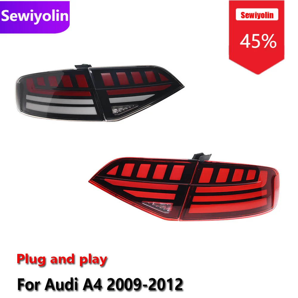 Автомобильные светодиодные задние фонари DRL в сборе для Audi A4 2009-2012 A4L B8 Upgrade B9 Противотуманные DRL стоп-сигналы поворота Plug And Play
Автомобильные светодиодные задние фонари DRL в сборе для Audi A4 2009-2012 A4L B8 Upgrade B9 Противотуманные DRL стоп-сигналы поворота Plug And Play