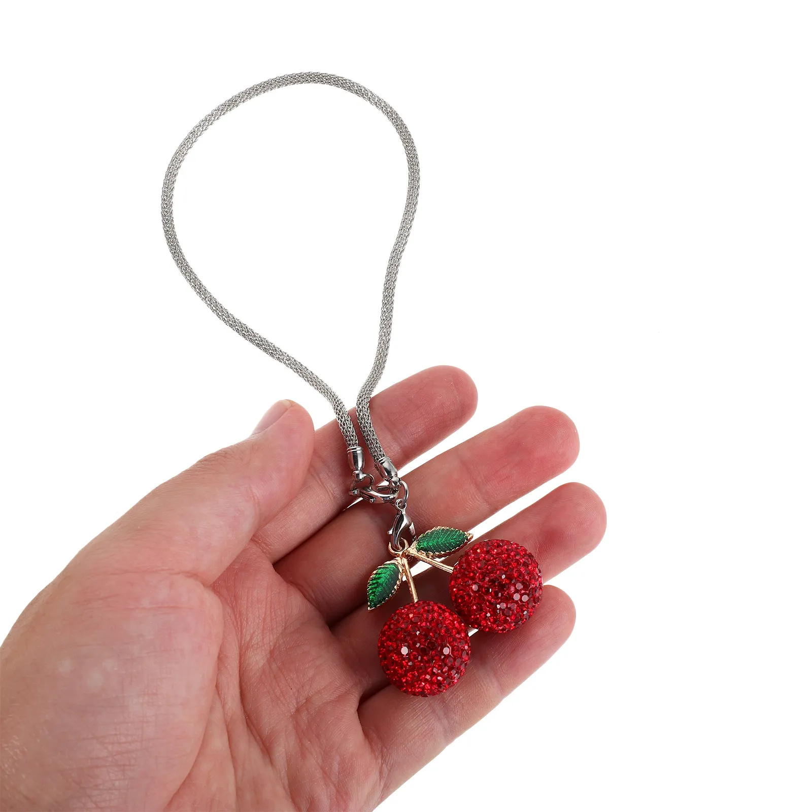 Car Interior Hanging Ornament Rhinestone Cherry Pendant For Rearview Mirror Sparkling Car Charm Auto Decoration Vehicle
Car Interior Hanging Ornament Rhinestone Cherry Pendant For Rearview Mirror Sparkling Car Charm Auto Decoration Vehicle
