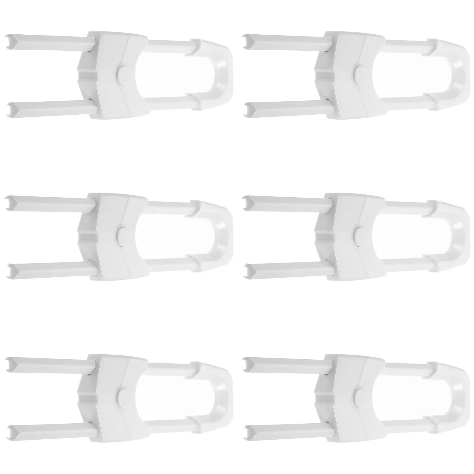 6 шт. детских замков-фиксаторов для шкафов, пластиковые U-образные защелки для защиты от детей, для шкафов, ящиков, дверей холодильников, простая установка
6 шт. детских замков-фиксаторов для шкафов, пластиковые U-образные защелки для защиты от детей, для шкафов, ящиков, дверей холодильников, простая установка