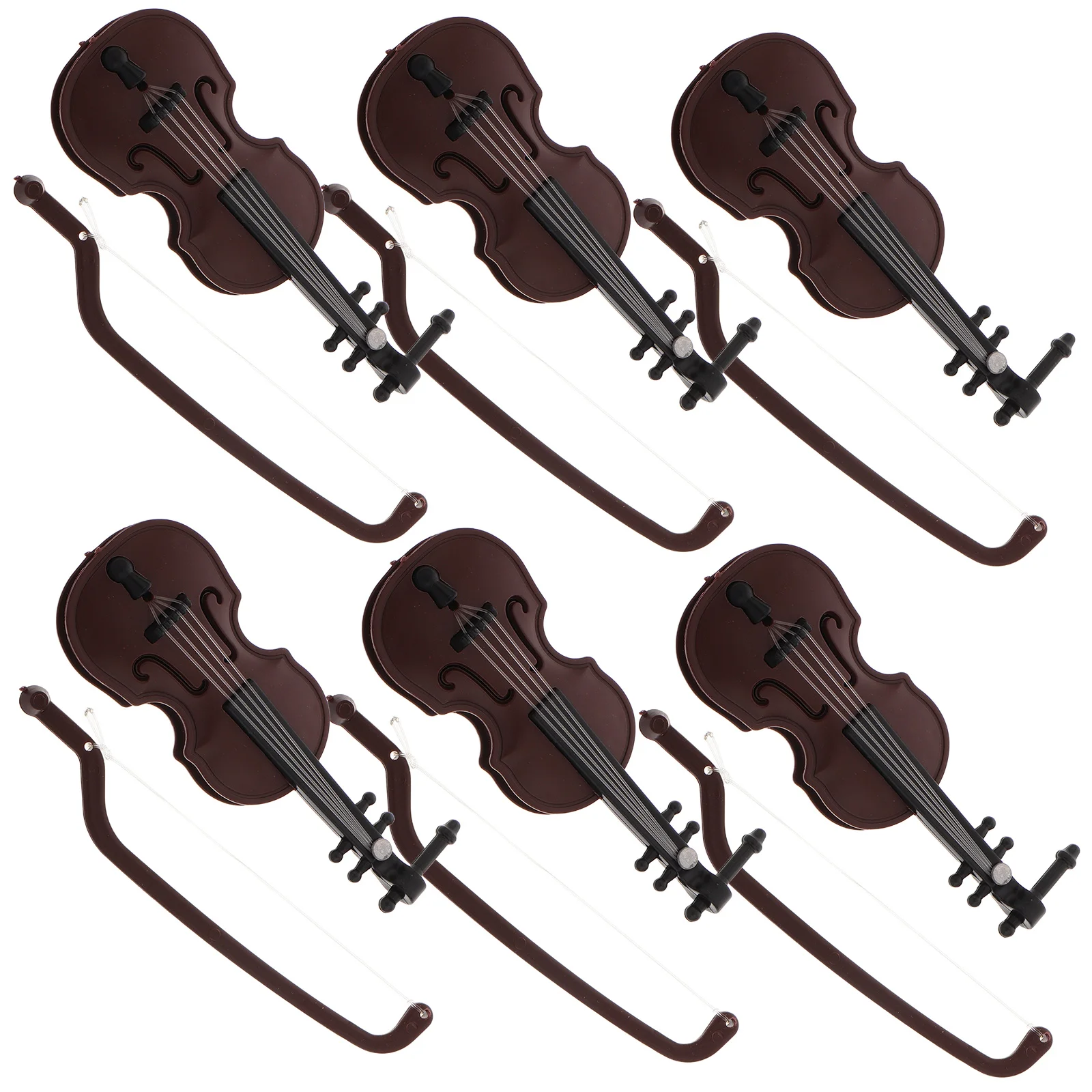 6Pcs Miniature Violin Model Small Violin Figurine Statue Mini Plastic Musical Instrument Decorative Ornament Christmas Tree Pend
6Pcs Miniature Violin Model Small Violin Figurine Statue Mini Plastic Musical Instrument Decorative Ornament Christmas Tree Pend