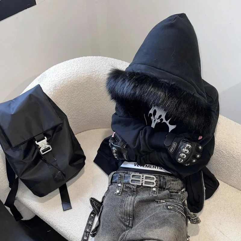 Punk Twisted Nail Hair Hat Zipper Hoodie Set, Long Sleeve, Y2K Retro Coat, Personalized Hairy Hooded Jacket, INS, 2022
Punk Twisted Nail Hair Hat Zipper Hoodie Set, Long Sleeve, Y2K Retro Coat, Personalized Hairy Hooded Jacket, INS, 2022