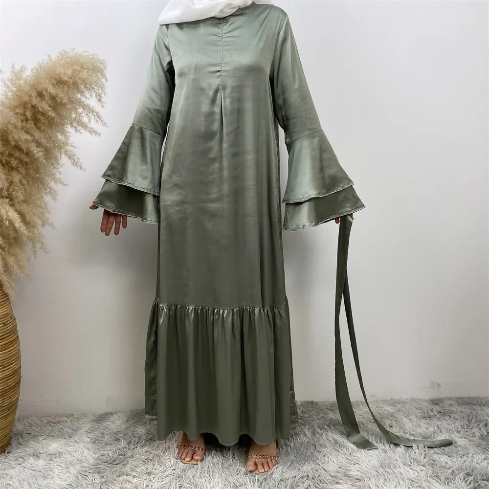 Абая с оборками для женщин, мусульманские атласные платья, Дубайский кафтан, исламская одежда, турецкий халат, Ид Джалабия, Рамадан, кафтан, марокеин, женский
Абая с оборками для женщин, мусульманские атласные платья, Дубайский кафтан, исламская одежда, турецкий халат, Ид Джалабия, Рамадан, кафтан, марокеин, женский