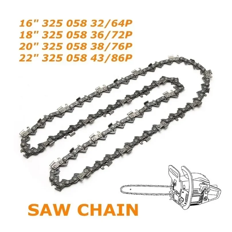 Semi Chisel Chain for Chainsaw 0.325 Pitch 1.5mm Gauge 64/72/76/86 Drive Link is Available
Semi Chisel Chain for Chainsaw 0.325 Pitch 1.5mm Gauge 64/72/76/86 Drive Link is Available